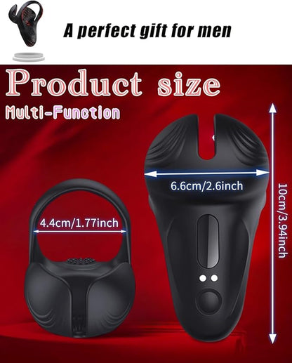 Moyzlo 5 in 1 Vibration Massager, Wireless Remote Control, Fast USB Charging, Waterproof and Easy to Clean, Home Relaxation Device